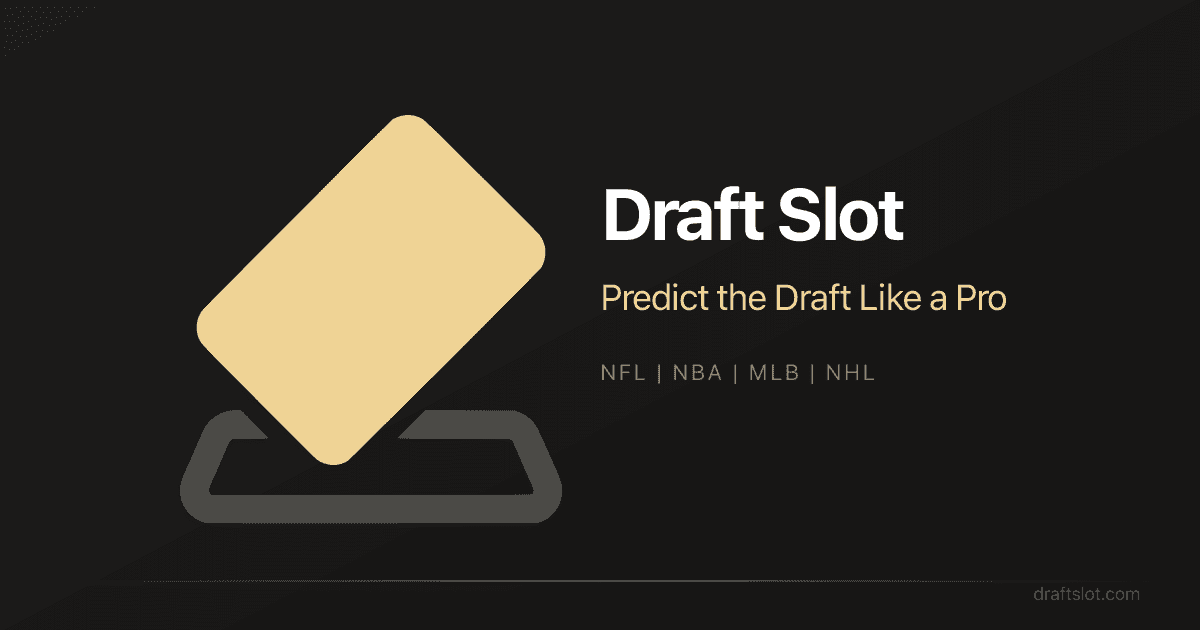 Draft Slot brand splash with tagline