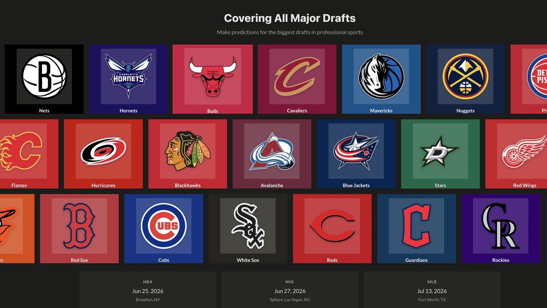 One codebase covering NFL, NBA, MLB, and NHL — the multi-sport reach the rewrite made possible